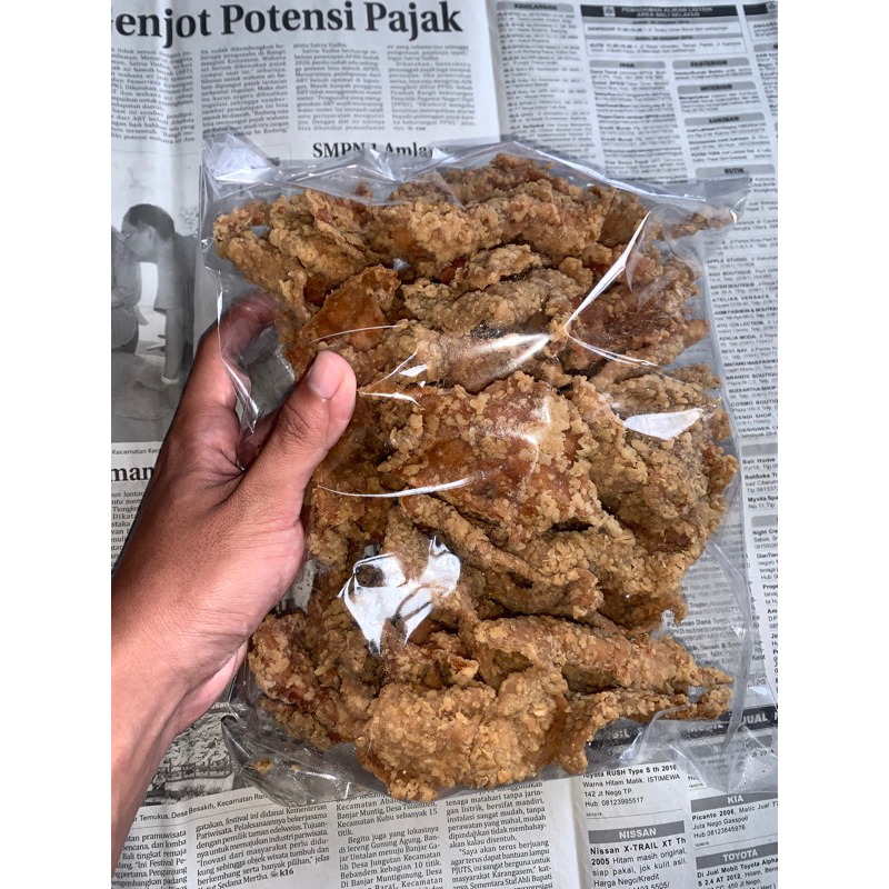 

keripik kulit ayam original 1kg