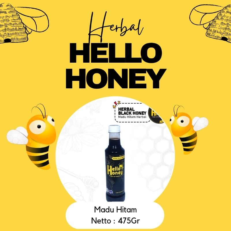 

Madu Hitam Pahit Herbal 475Gram Hello_Honey