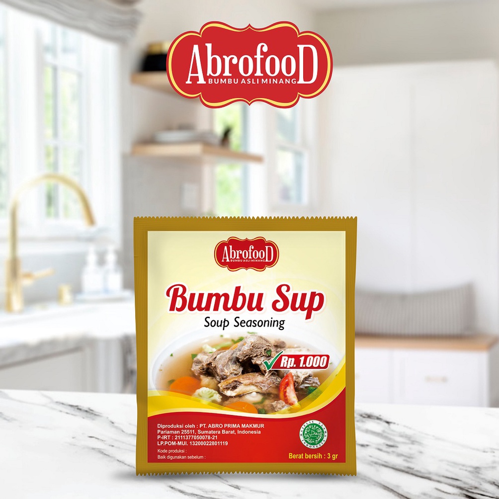 

Sikat Habis Bumbu Sup Abrofood 1 Renteng 12 Pcs
