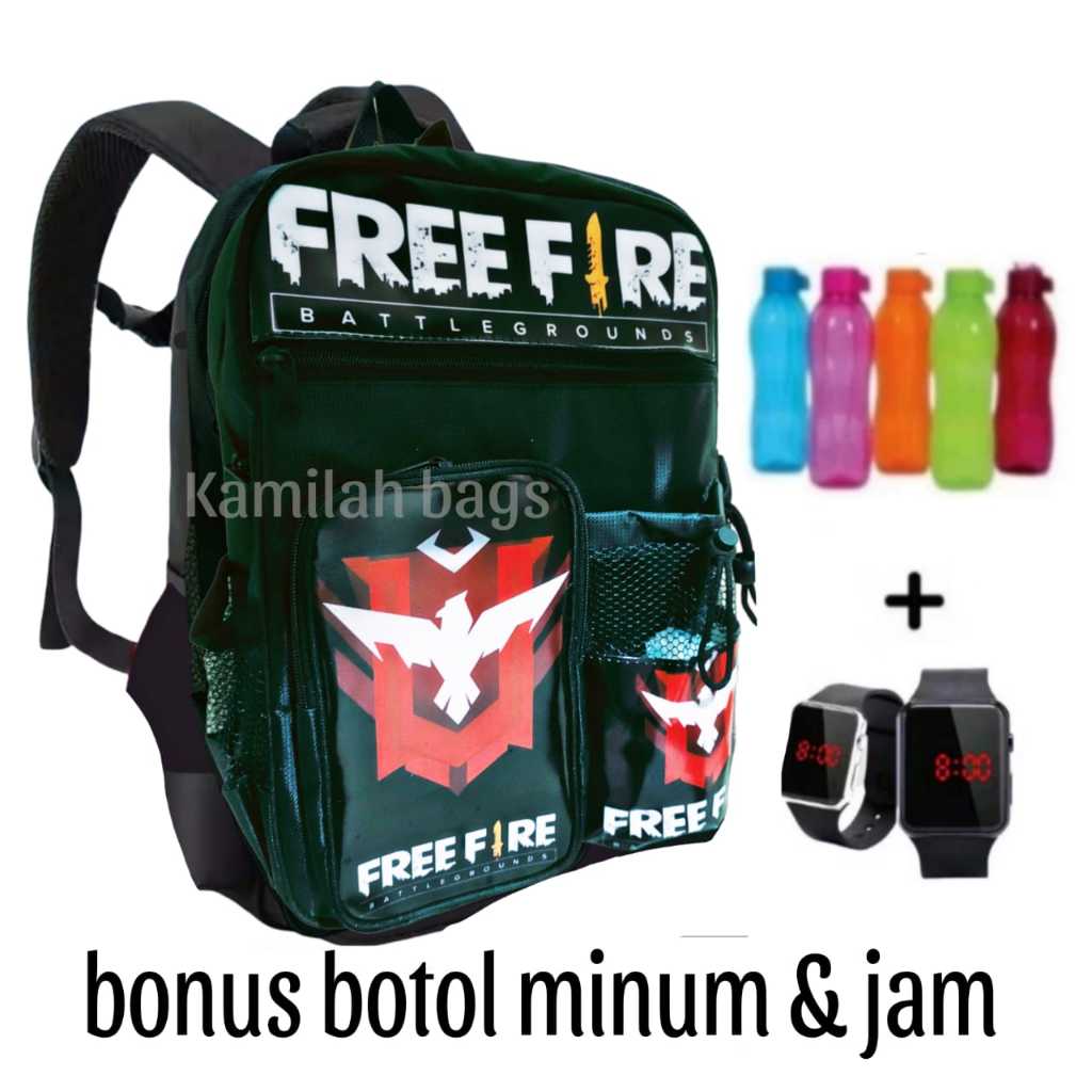 tas anak cowok - tas anak ff - tas sekolah anak laki - tas freefire - ransel sekolah sd tk anak laki