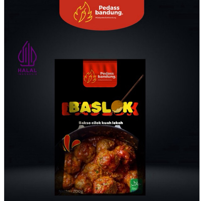 

Baslok |Bakso cilok kuah lekoh pedassBandung