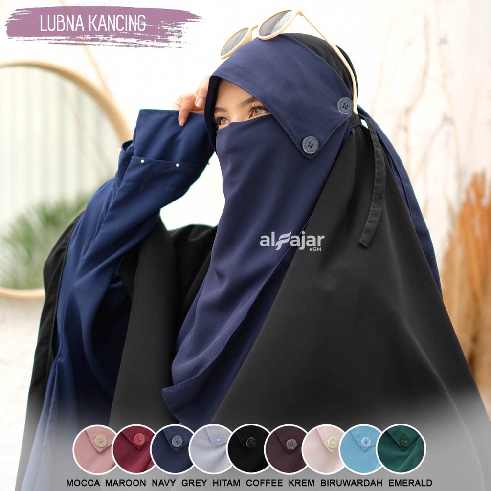 Sale CADAR PONI KANCING Lubna Ceruty 2 Layer by Alfajar