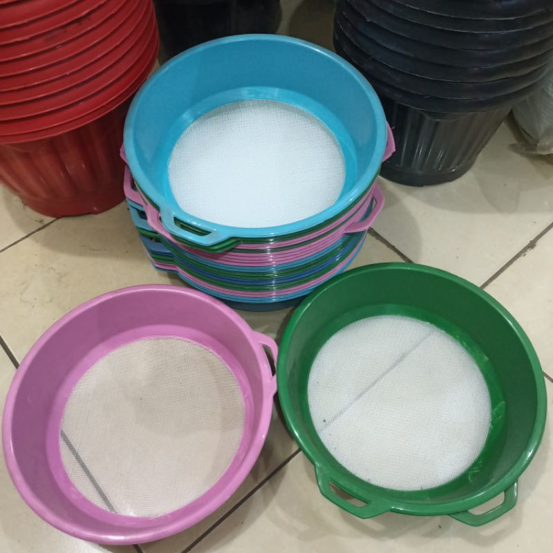 Saringan Tepung Plastik / Saringan Santan / Saringan Bulat Plastik / Saringan Serbaguna 20 CM