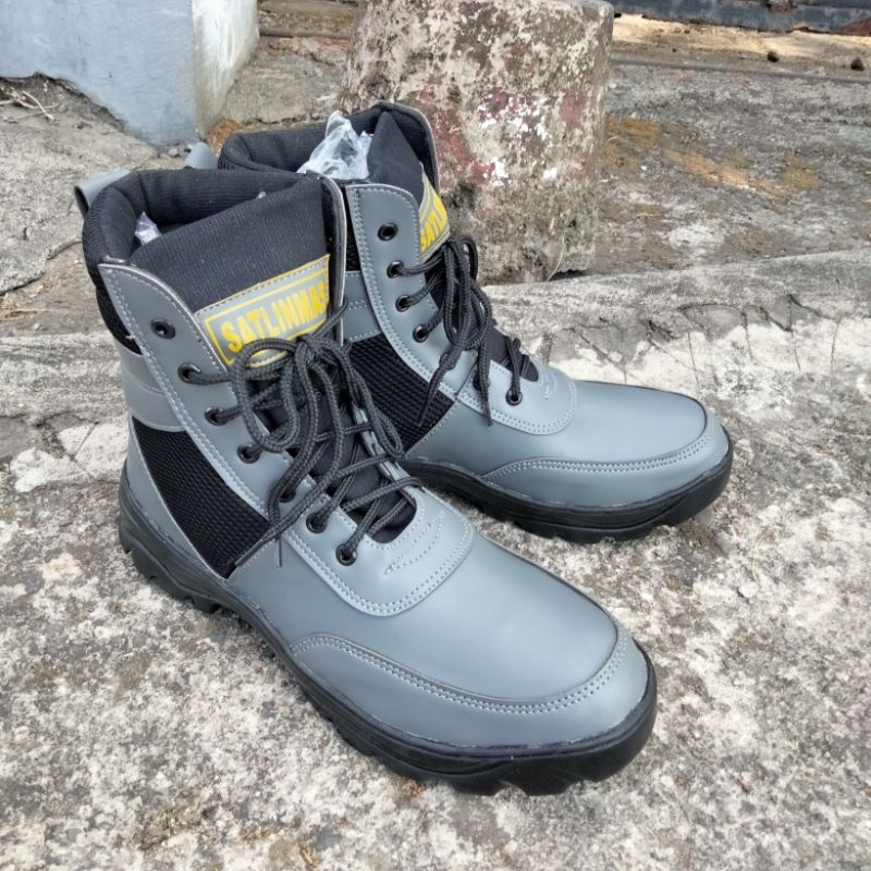 Sepatu pdl linmas abu abu terbaru pemilu