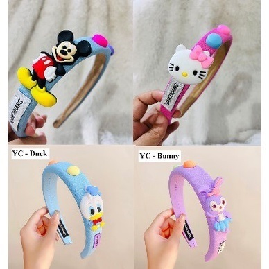 BANDO ANAK KARAKTER DISNEY BUSA EMPUK / BANDO ANAK KARAKTER BAHAN BUSA / BANDO ANAK KARAKTER LUCU