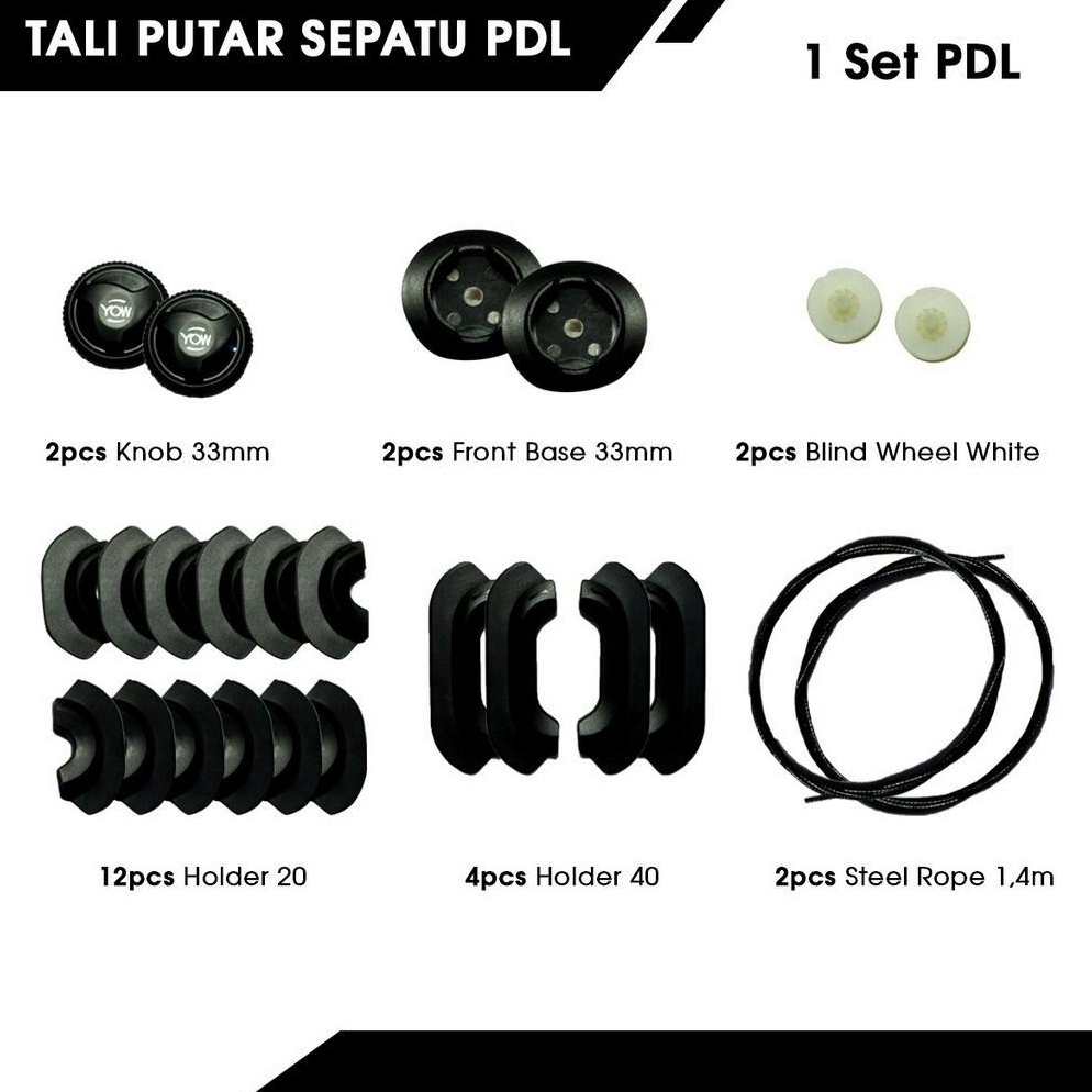Dikirim secepatnya Tali Putar Lacing System  Lacing System untuk Sepatu PDL PDH Olahraga
