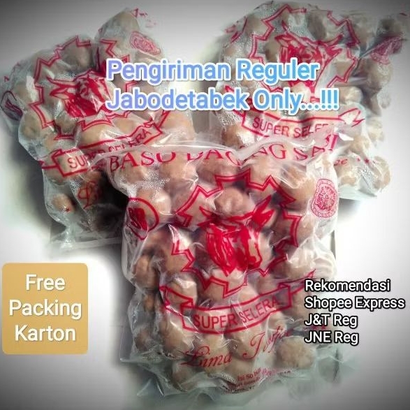 

Bakso SB Super Selera Lima Toedjoe isi 50 pcs