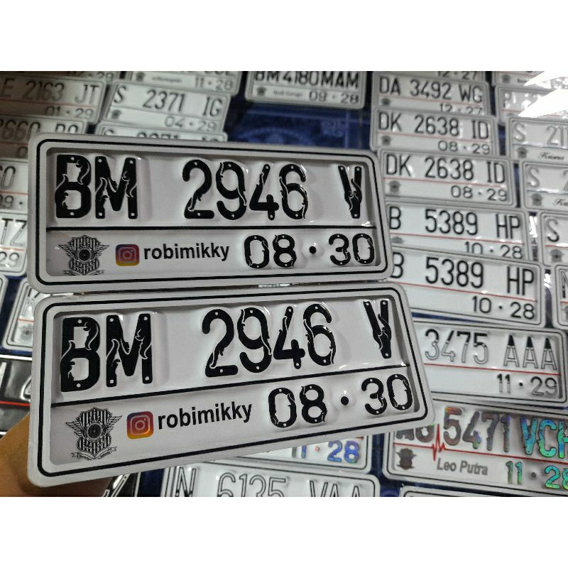 PLAT NOMER MIKA AKRILIK TERMURAH DAN BERKUALITAS PLAT AKRILIK PLAT MOTOR TERBARU PLAT NOMER PUTIH