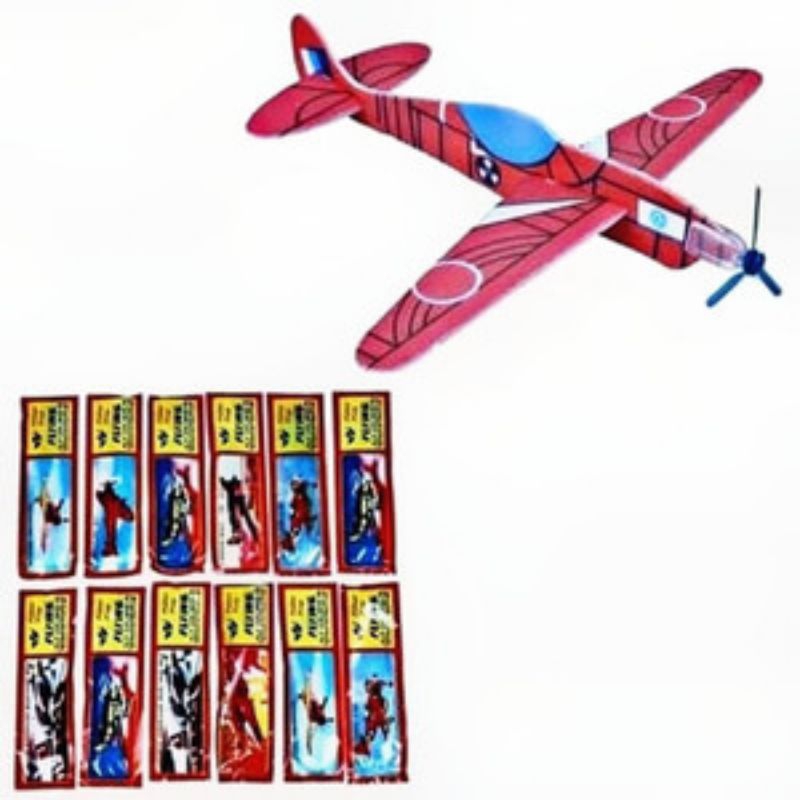 pesawat gabus mainan anak jadul flying gliders Styrofoam plane