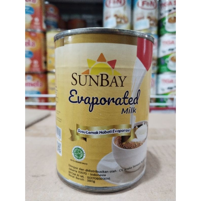 

Sunbay Evaporated Milk Susu Evaporasi 380 g
