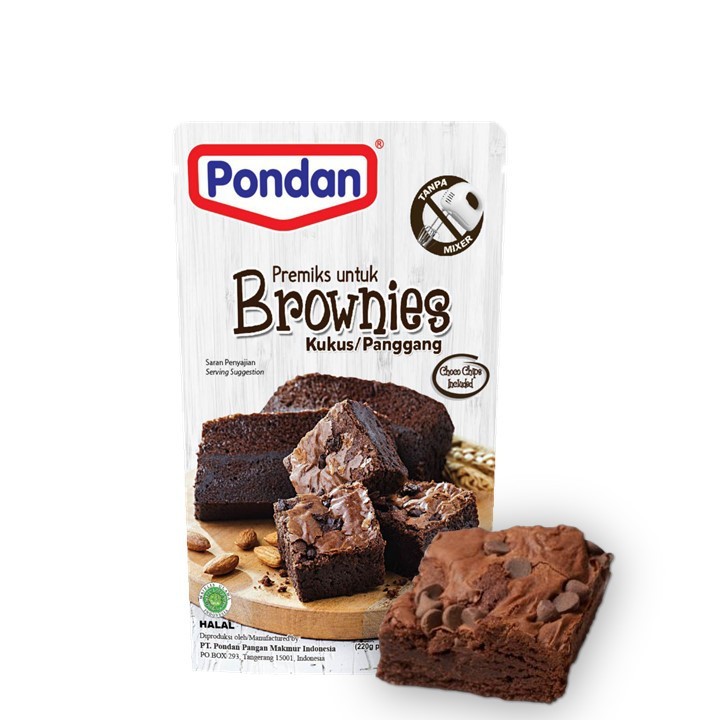 

Pondan Brownies Kukus Panggang 230gr