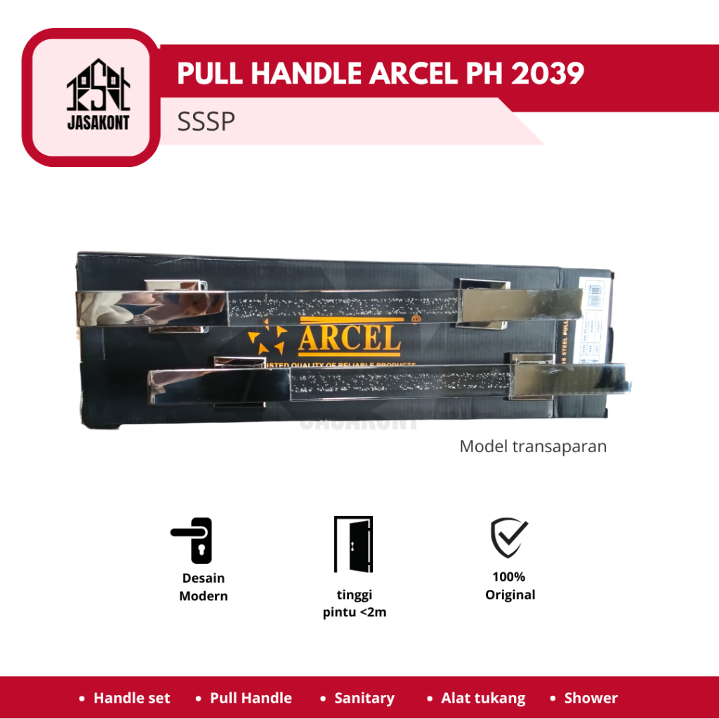 Jasakont - ARCEL Pull Handle terbaru PH 2039 SS/SP Pull Handle  Pintu tarung Minimalis