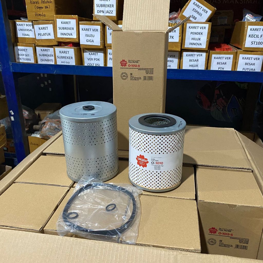 SAKURA Filter Oli - Oil Filter - Saringan Oli Mobil Fuso Truck Truk 6D22 8DC 10DC