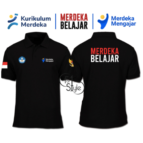 POLO SHIRT MERDEKA BELAJAR - POLO SHIRT KAOS BERKERAH MERDEKA BELAJAR - POLO MERDEKA BELAJAR