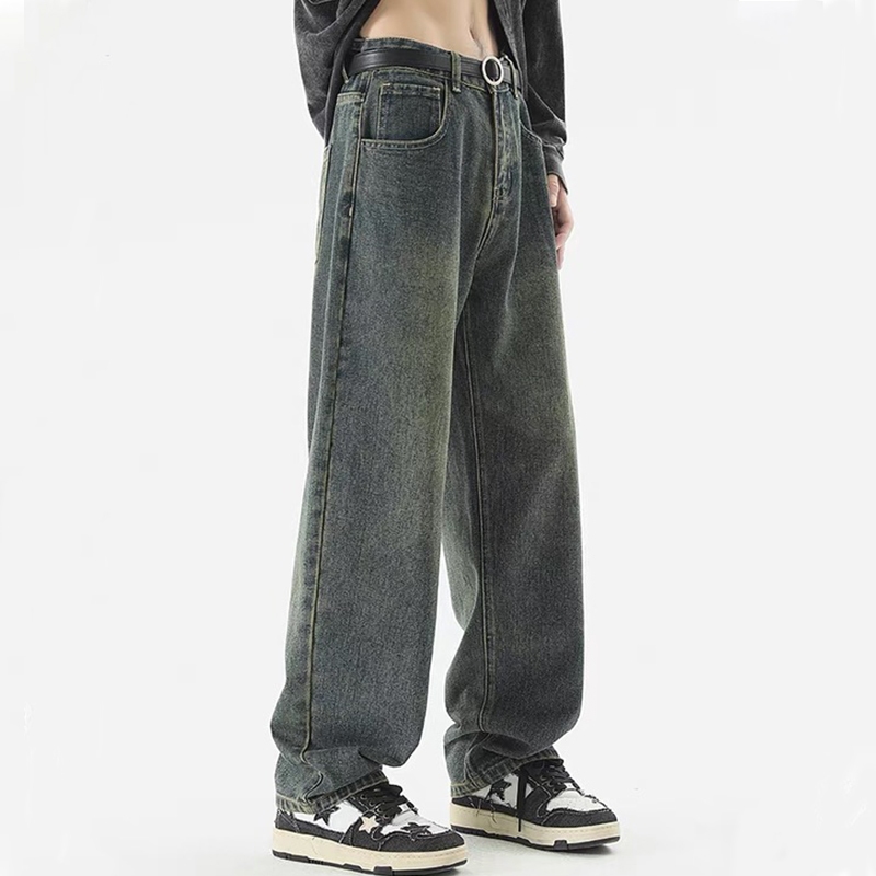 LAR WRB - JEANS Y2K/SKENA ABU HITAM Celana jeans pria celana panjang pria baggy jeans korean style k