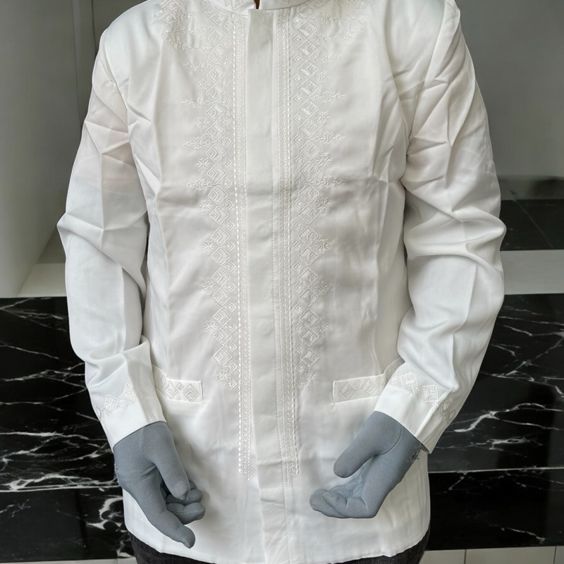 Jasko Salafy putih tulang jas koko putih BW Salafy bordir tanah panjang jasko premium