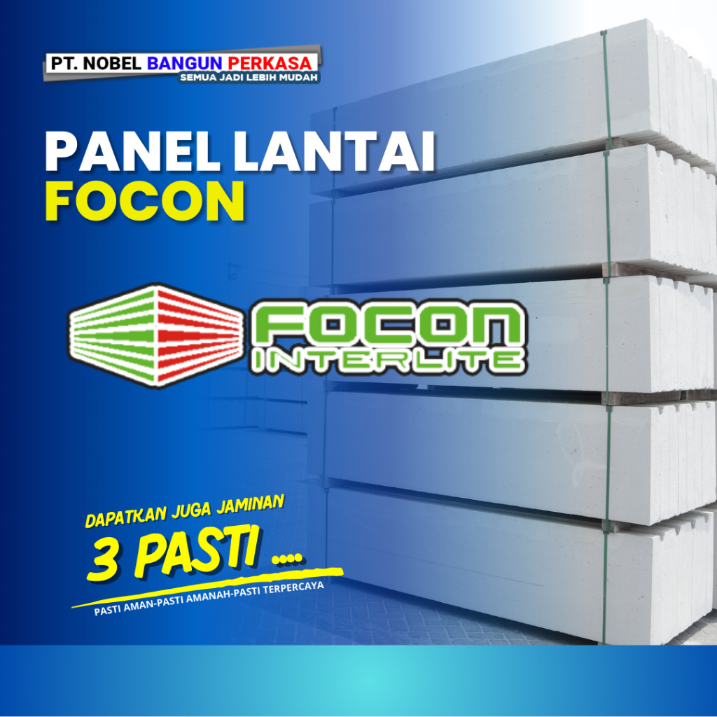 Panel Lantai Beton Ringan Merk Focon