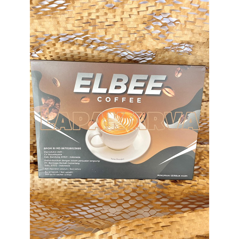

ELBEE COFFEE new packing 1 box isi 10 sachet