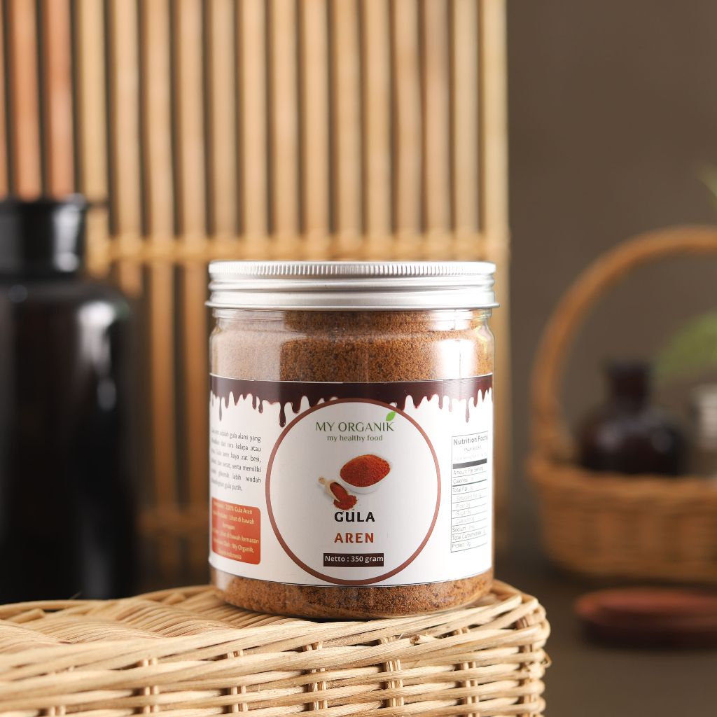 

My Organik Gula Aren Bubuk 350gr Gula Aren bubuk Liquid Palm Sugar powder