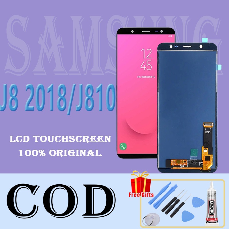 [ORIGINAL] LCD SAMSUNG J8 J810F J810Y J810G FULLSET TOUCHSCREEN GARANSI RESMI BISA GROSIR