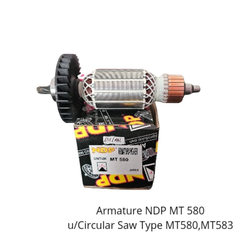 JHTeknik Armature MT 580 NDP/Armature MT580 NDP untuk Circukar Saw 7" MT580 MT583