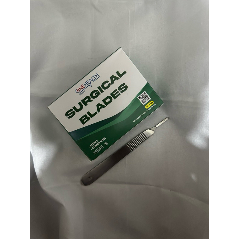 PRELOVED ALAT SKILL LAB DENTAL | Hand scaple no.3 | Handle blade | Gagang pisau beldent | Pisau beda