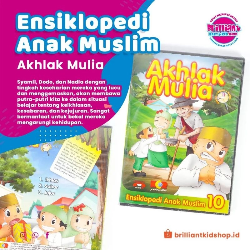 Vcd Edukasi Anak Ensiklopedia Anak Muslim Akhlak Mulia