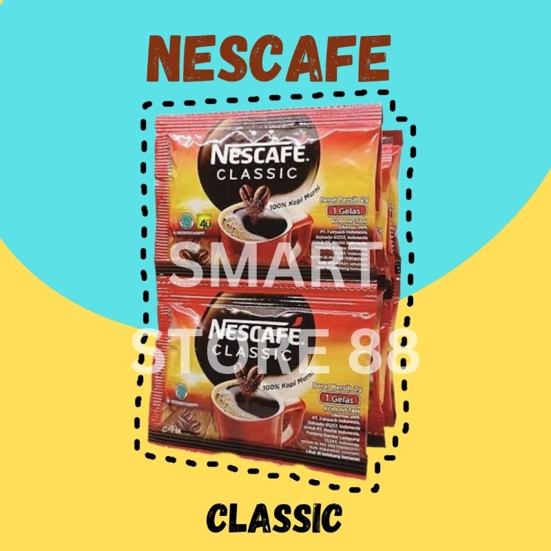 

NESCAFE CLASSIC SACHET KOPI INSTAN KOPI HITAM | NESCAFE KOPI HITAM | NESCAFE KOPI SASET 2gr