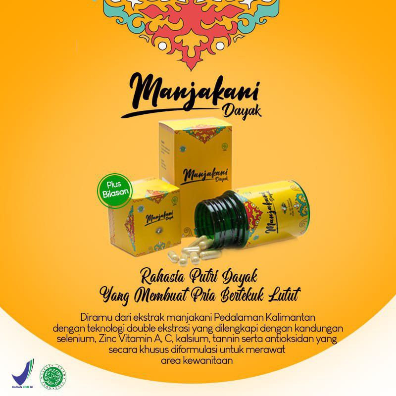 PRODUK MANJAKANI DAYAK ASLI - Manjakani Dayak Original Asli Kapsul Herbal Atasi Keputihan Alami