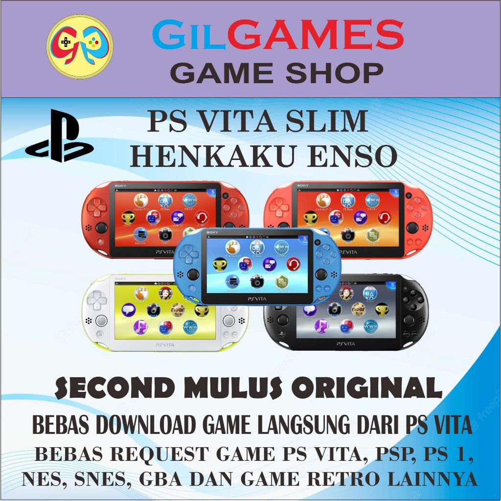 PS VITA Slim CFW Henkaku Enso 128 GB Full Game Bebas Request