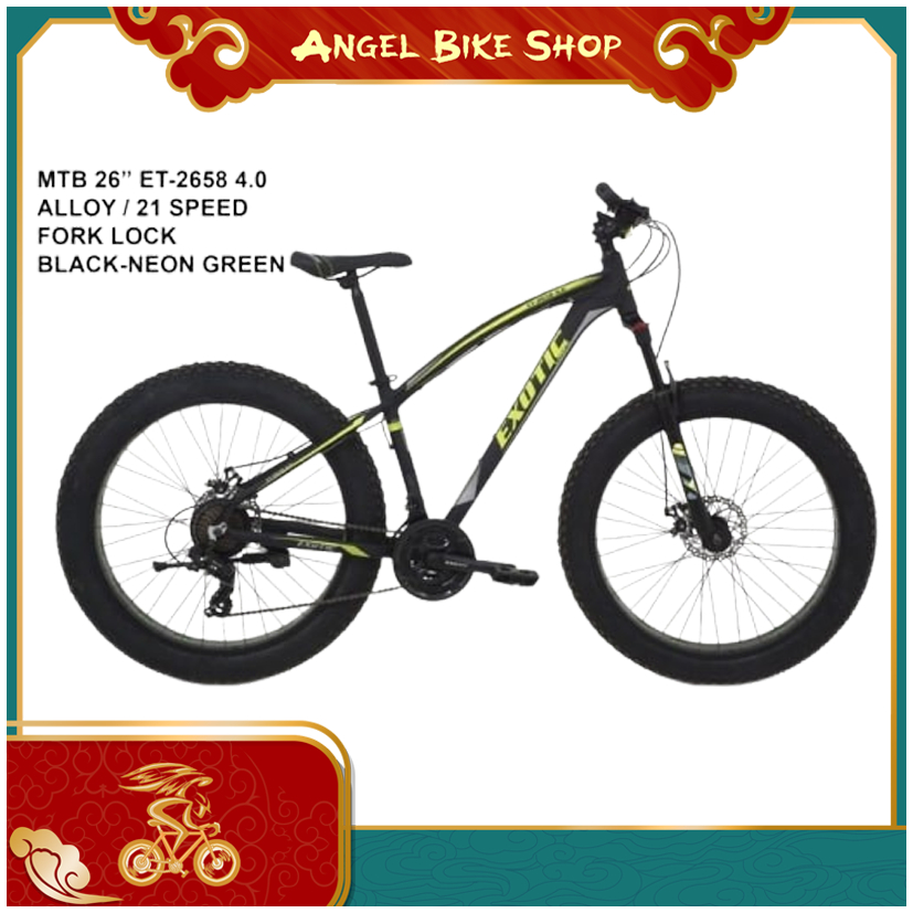 Sepeda Exotic Fatbike 2658 4.0 3 x 7 Speed