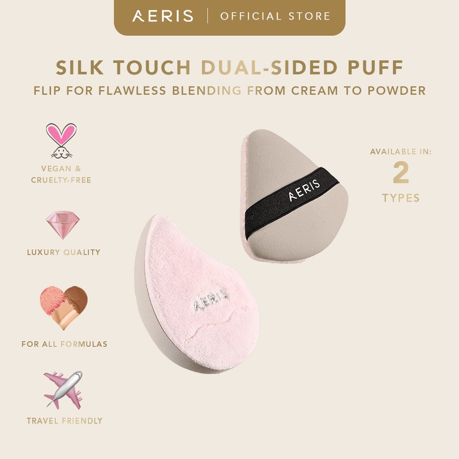 Aeris Beaut Silk Touch Dual-Sided Puff Aeris Silk Touch Dual-Sided Puff Aeris Dual-Sided Puff Aeris