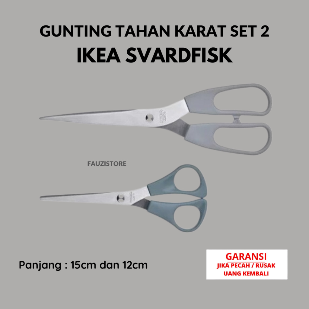 

Gunting Kain Kertas Serbaguna isi 2pcs ukuran 21cm 15cm