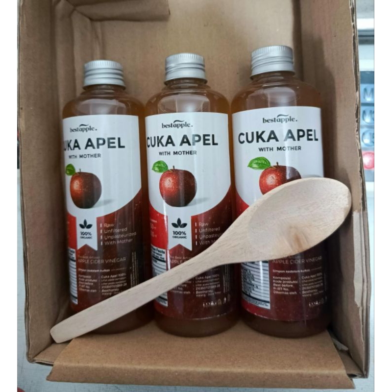 

Cuka Apel With Mother Best Apple 250ml x 3 Botol