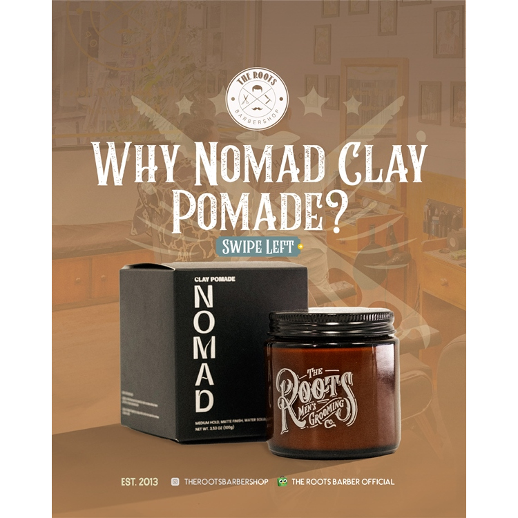 NOMAD POMADE | CLAY POMADE | POMADE RAMBUT PRIA