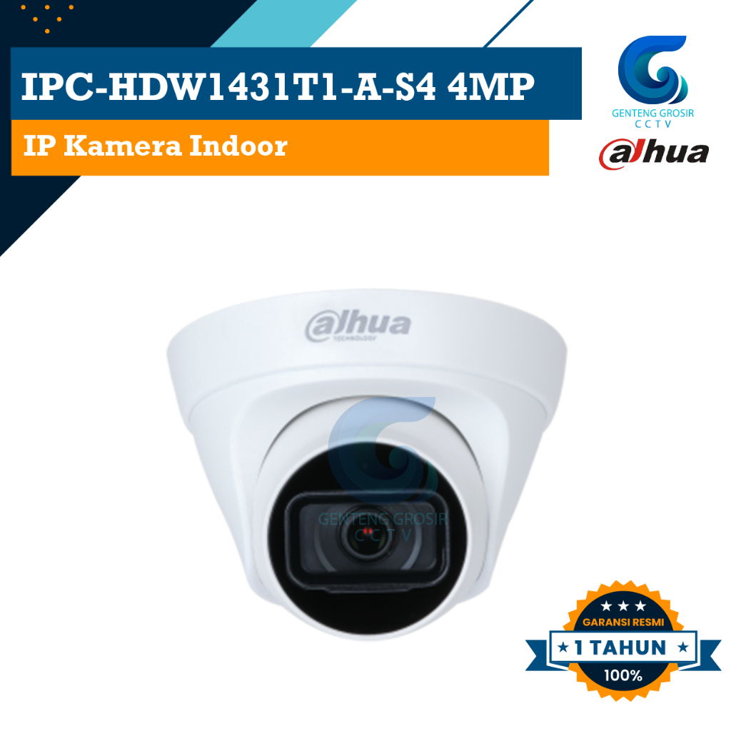 Dahua IPC-HDW1431T1-A-S4 4MP IP Kamera Indoor
