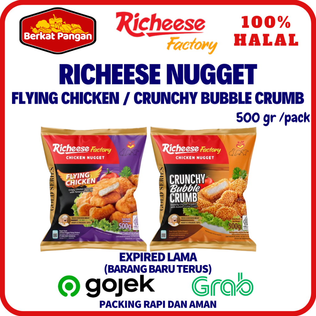 

Richeese Chicken Nugget Crispy 500 Gr