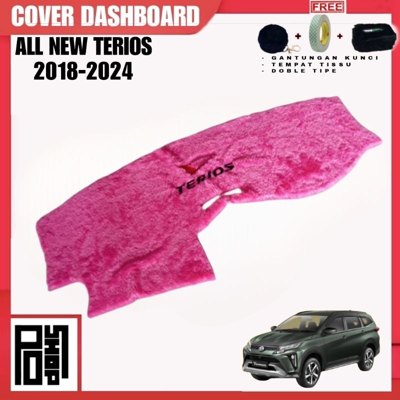 cover dashboard bulu mobil all new terios 2018-2024 cover variasi dashboard bulu mobil daihatsu teri