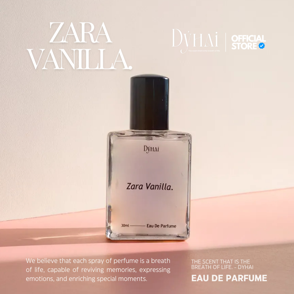 Dyhai - Parfum Wanita Pria Unisex Inspired by ZARA VANILLA Tahan Lama  (Farfum Parfume Perfume Minya
