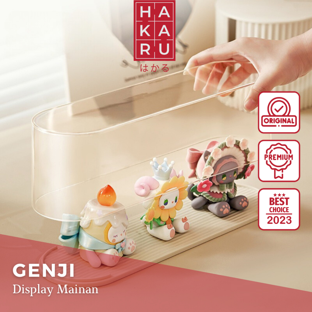 【HAKARU】GENJI Display Box Pop Mart Transparan Rak Mainan Funko Pop Minimalis Modern Kotak Pajangan A