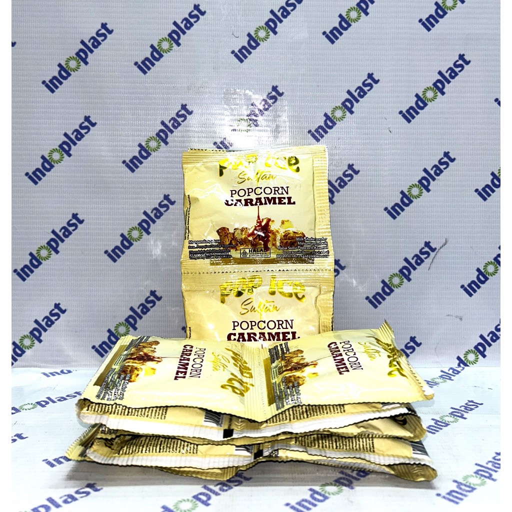 

Pop Ice Milk Shake Powder Sultan Rasa Pop Corn Caramel 25 gr 10 Pcs