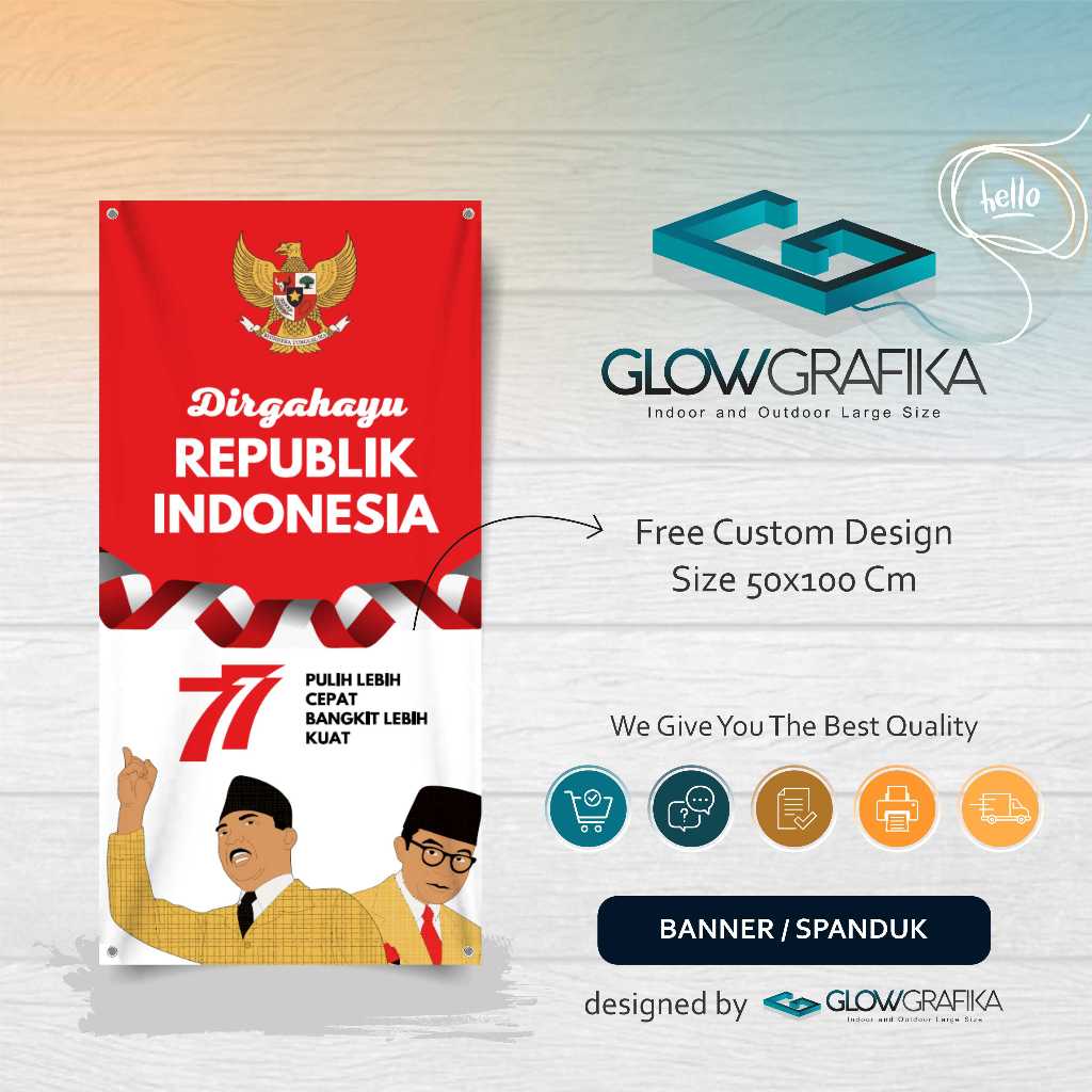 Cetak Spanduk Banner Dirgahayu