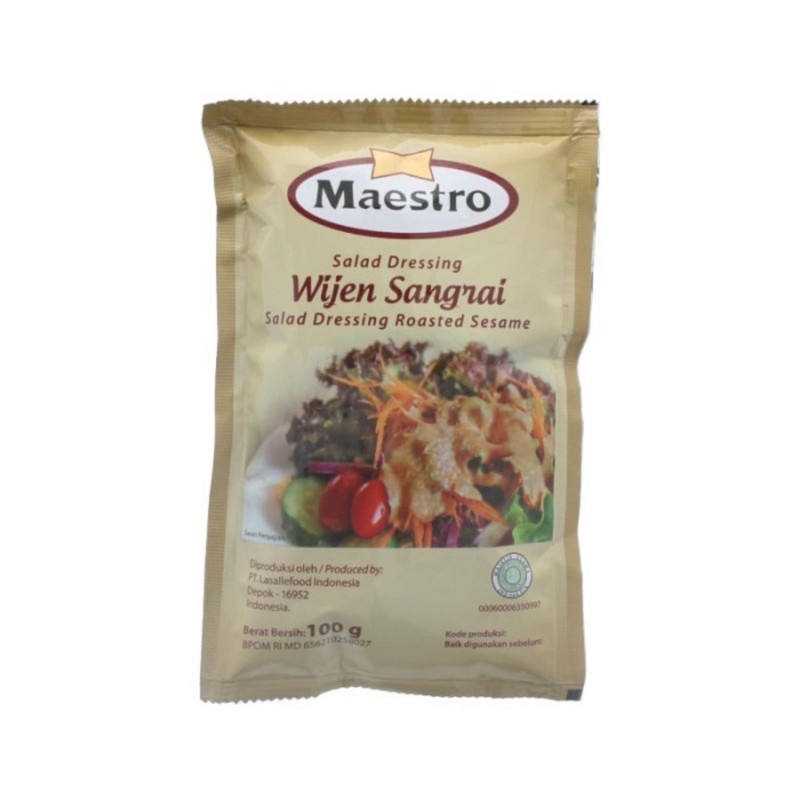 

Maestro Wijen Sangrai 100gram Salad Dressing Roasted Sesame