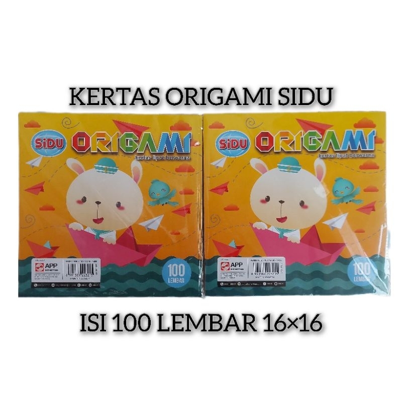 

Kertas Lipat Origami Besar SIDU 16cm x 16cm [100 lembar]