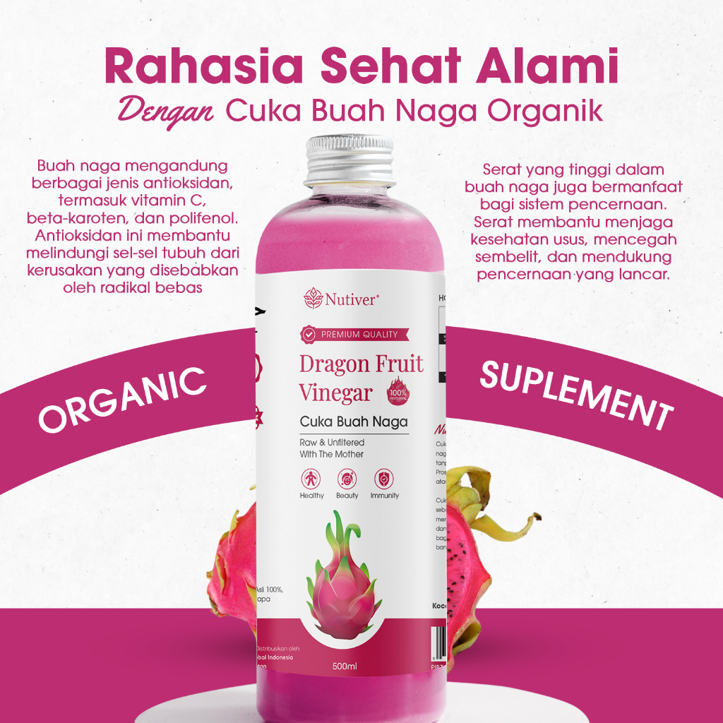 

CUKA BUAH NAGA | DRAGON FRUIT VINEGAR CUKA NAGA MINUMAN DIET | MINUMAN PROBIOTIK ALAMI | DRAGON FRUIT