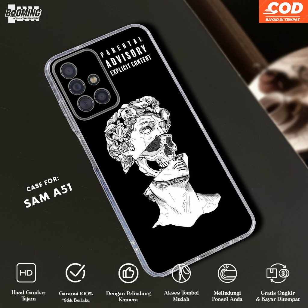 Case Samsung A51 Casing Samsung A51 Motif FLP - Clear Case - Softcase Bening Tebal - Casing Hp Premi