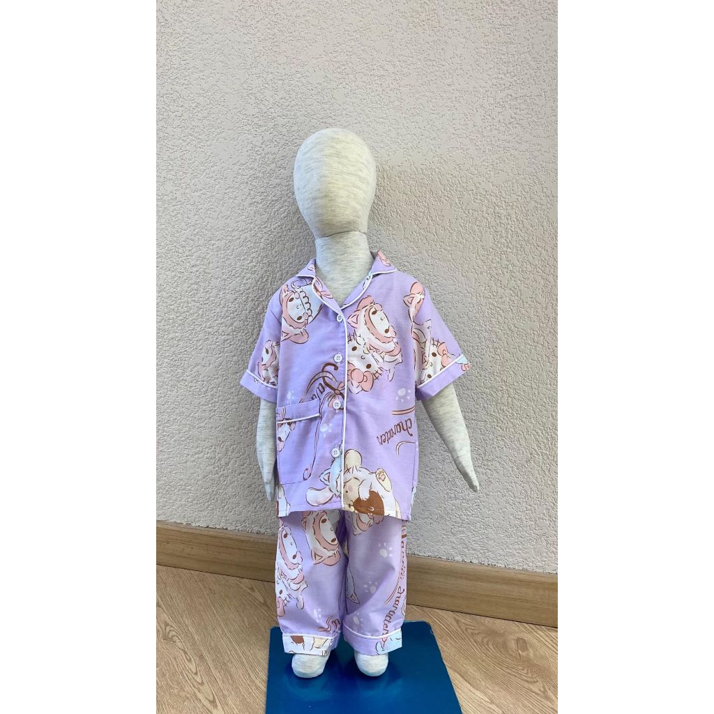 Yukidu Sleepwear Mom & Kids Sanrio Characters Set Katun Jepang Premium