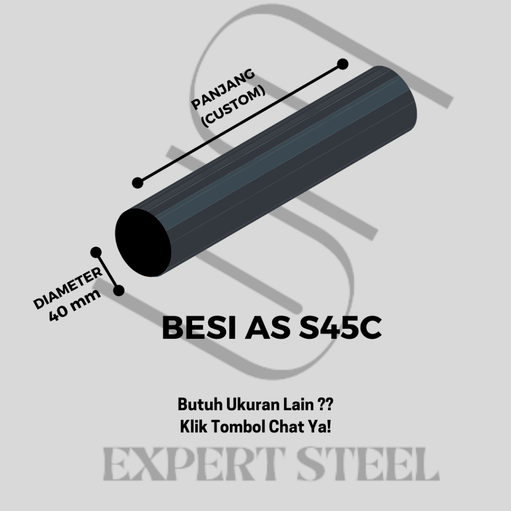BESI AS S45C 40mm x 250mm