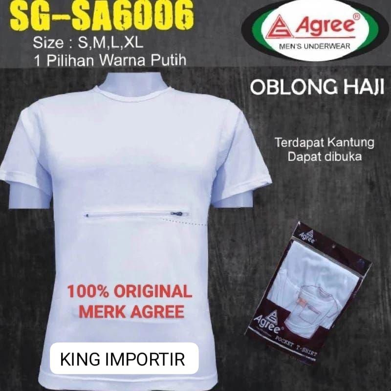 KAOS DALAM RESLETING HAJI DAN UMROH / KAOS RESLETING MEREK AGREE  (KING)
