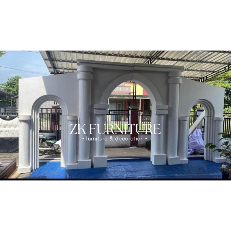 WEDDING BACKDROP / DEKORASI PELAMINAN TERBARU / BACKDROP PERNIKAHAN TRIPLEK MEWAH